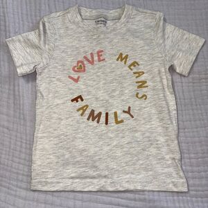 2t carters tshirt love means family

BB